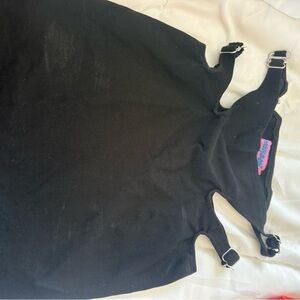 Edikted Black Tank Top with Pink and Blue Accents